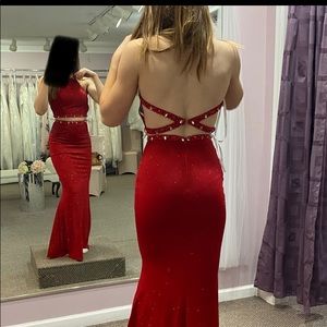 Sparkle Prom Dress, Red, Size 4
